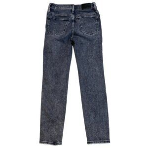 Madewell Woman's Jeans 27 10" High-Rise Skinny Crop Black Denim